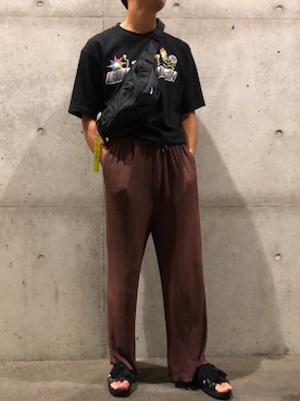 「NIKE(ナイキ)のアイテム(ショルダーバッグ)」を使った、takuさん(メンズ・178cm)の夏コーディネート