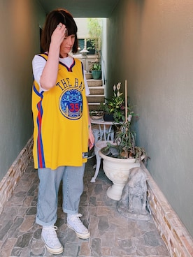 「NIKE(ナイキ)のアイテム(ジャージ)」を使った、Melissa S. Santiagoさん(レディース・170cm)の夏コーディネート