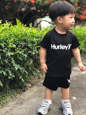 「NIKE(ナイキ)のアイテム(カーゴパンツ)」を使った、Coさん(キッズ・80cm)の春コーディネート