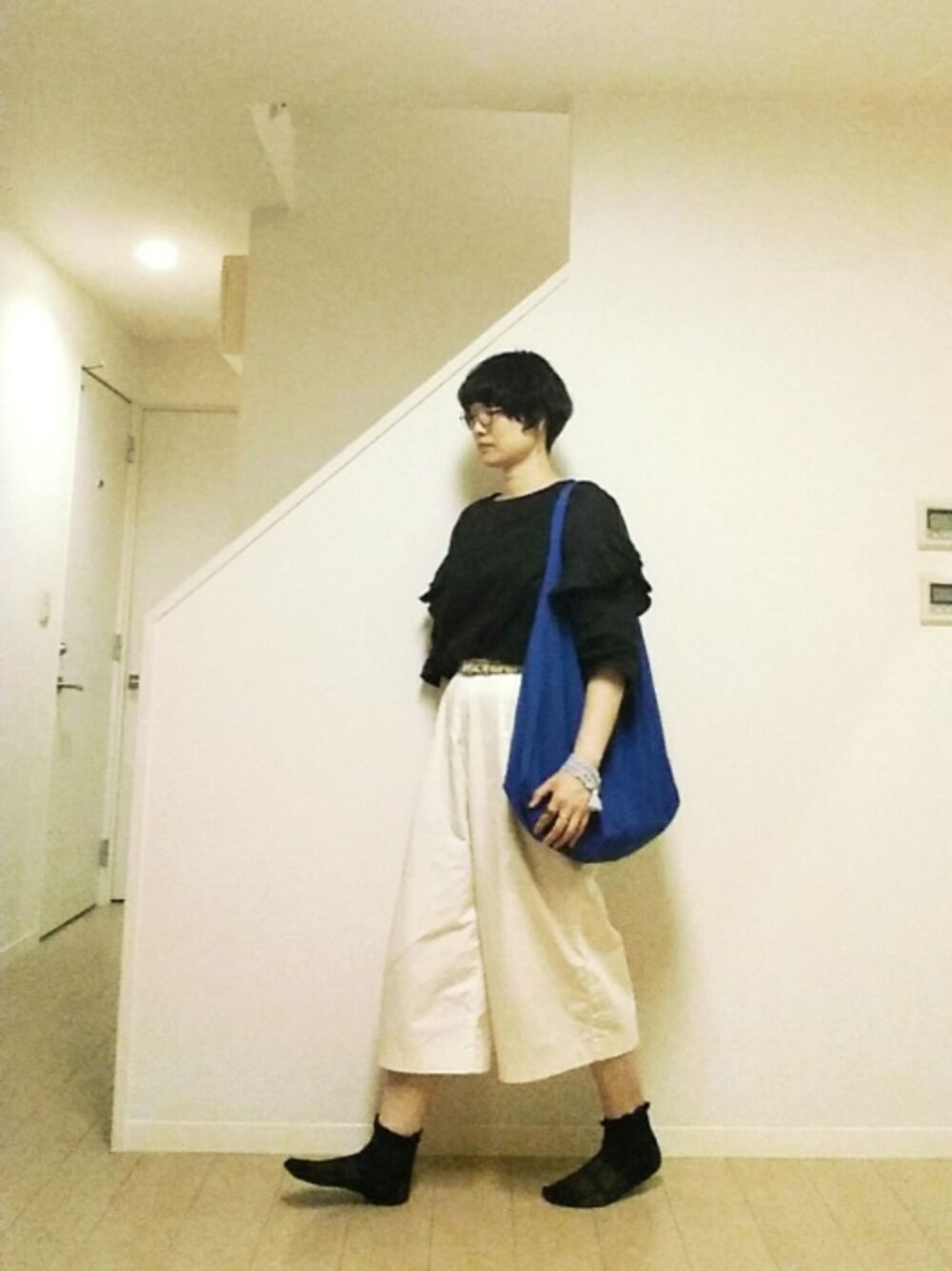 sieluさんの「60リネン スリーブフリルプル◆２（JOURNAL STANDARD LUXE）」を使ったコーディネートの1枚目の写真