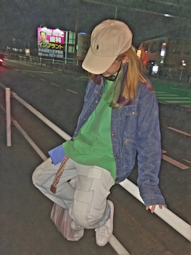 「NIKE(ナイキ)のアイテム(財布/小物)」を使った、さかづめりこさん(レディース・155cm)の冬コーディネート