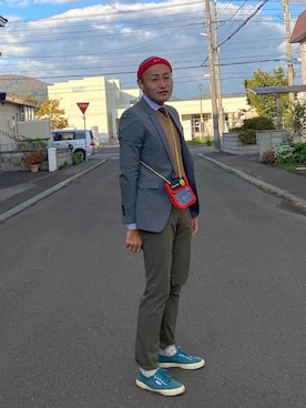 「NIKE(ナイキ)のアイテム(ヘアアクセサリー)」を使った、リューマさん(メンズ・170cm・20代)の秋コーディネート