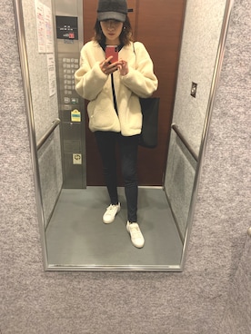 「NIKE(ナイキ)のアイテム(ニット/セーター)」を使った、ryo1121 さん(レディース・163cm)の冬コーディネート