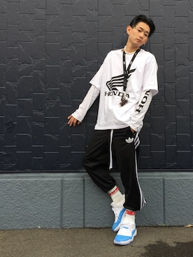 「NIKE(ナイキ)のアイテム(ネックレス)」を使った、Tomさん(メンズ・175cm)の夏コーディネート