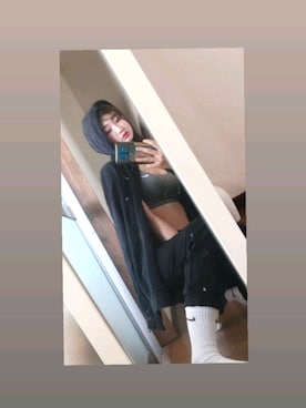 「NIKE(ナイキ)のアイテム(その他アウター)」を使った、Bellaさん(レディース・158cm)の夏コーディネート