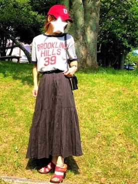 「NIKE(ナイキ)のアイテム(アナログ腕時計)」を使った、kaop🐣さん(レディース・151cm)の夏コーディネート