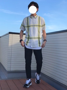 「STUDIOUS(ステュディオス)のアイテム(バングル/リストバンド)」を使った、ファルルさん(メンズ・173cm)の夏コーディネート