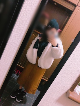 「NIKE(ナイキ)のアイテム(スウェット)」を使った、りぃまるさん(レディース・150cm)の冬コーディネート