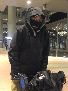 「NIKE(ナイキ)のアイテム(手袋)」を使った、B_lam1213さん(メンズ・172cm)の冬コーディネート