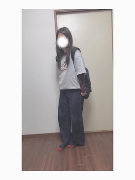 「NIKE(ナイキ)のアイテム(Tシャツ/カットソー)」を使った、Mochi さん(レディース・147cm)の春コーディネート