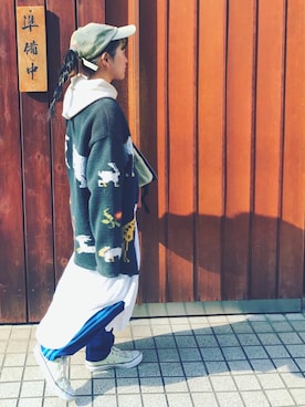 「NIKE(ナイキ)のアイテム(パーカー)」を使った、こじちゃんさん(レディース・150cm)の冬コーディネート