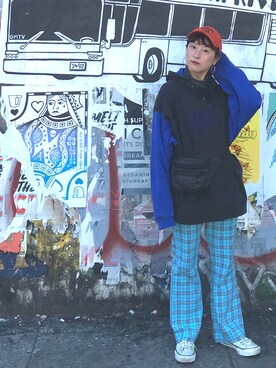 「NIKE(ナイキ)のアイテム(パーカー)」を使った、こじちゃんさん(レディース・150cm)の春コーディネート