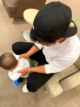 「NIKE(ナイキ)のアイテム(ママ&ベビー)」を使った、Moeさん(レディース・170cm)の秋コーディネート