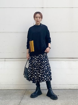 Hitaka Mahoさん(レディース・163cm)の冬コーディネート