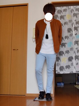 「STUDIOUS(ステュディオス)のアイテム(ピアス(片耳用))」を使った、T.さん(メンズ・172cm)の春コーディネート