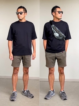 「NIKE(ナイキ)のアイテム(ボディバッグ/ウエストポーチ)」を使った、Kさんさん(メンズ・173cm・40代)の秋コーディネート