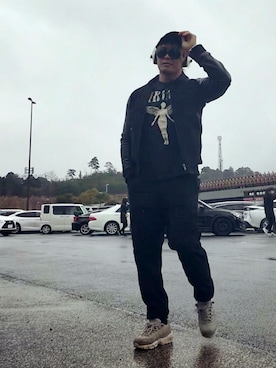 「NIKE(ナイキ)のアイテム(ブーツ)」を使った、棚橋弘至さん(メンズ・181cm・40代)の春コーディネート