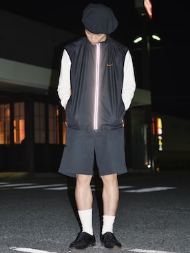 「NIKE(ナイキ)のアイテム(ベスト)」を使った、IIさん(メンズ・173cm)の夏コーディネート
