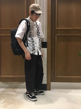 「NIKE(ナイキ)のアイテム(バッグ)」を使った、矢部さん(メンズ・170cm)の夏コーディネート
