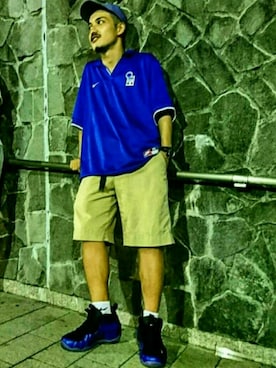 「NIKE(ナイキ)のアイテム(ジャージ)」を使った、drynage O Crewさん(メンズ・168cm)の夏コーディネート