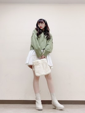 WEGOさんの「WEGO/エナメルワイドカチューシャ」を使ったコーディネート
