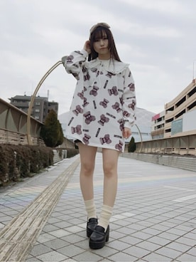 WEGOさんの「WEGO/ビッグリボンカチューシャ」を使ったコーディネート