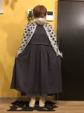 めいさんの「ドッキングワンピース（Samansa Mos2 | サマンサ モスモス）」を使ったコーディネート