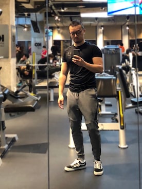 「NIKE(ナイキ)のアイテム(チノパンツ)」を使った、蛋妮🐷さん(メンズ・175cm・30代)の秋コーディネート