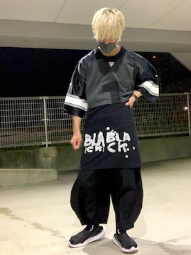 「NIKE(ナイキ)のアイテム(ジャージ)」を使った、ぐっちさん(メンズ・165cm)の夏コーディネート