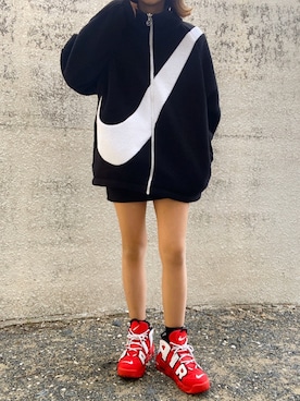 「NIKE(ナイキ)のアイテム(その他アウター)」を使った、enna_028さん(レディース・158cm)の秋コーディネート