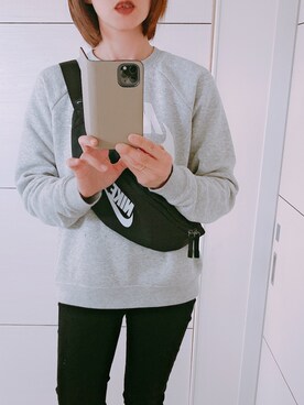 「NIKE(ナイキ)のアイテム(スウェット)」を使った、mii♡ さん(レディース・149cm)の春コーディネート
