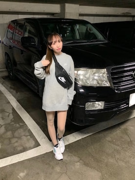 「NIKE(ナイキ)のアイテム(スウェット)」を使った、nyan♡さん(レディース・147cm)の春コーディネート