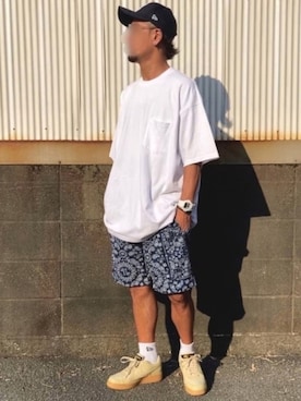 「NIKE(ナイキ)のアイテム」を使った、十然ダイ補湯さん(メンズ・168cm)の夏コーディネート