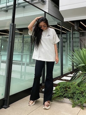「NIKE(ナイキ)のアイテム(Tシャツ/カットソー)」を使った、Stylesさん(レディース・162cm)の夏コーディネート