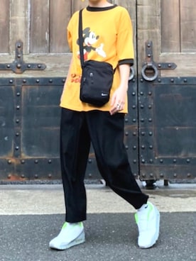「NIKE(ナイキ)のアイテム(ショルダーバッグ)」を使った、m.tさん(レディース・157cm・20代)の夏コーディネート
