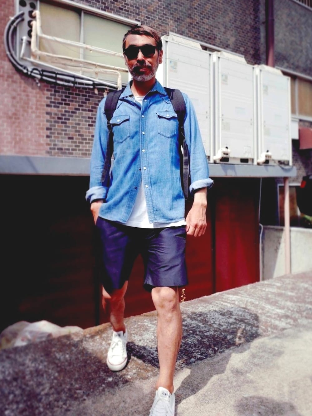 YosaKuginoさんの「MK JP WESTERN SHIRT（Maison Kitsune）」を使ったコーディネートの1枚目の写真