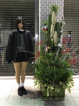 「NIKE(ナイキ)のアイテム(ソックス/靴下)」を使った、Girls Fashion Collectionさん(レディース・178cm)の冬コーディネート
