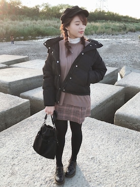 蝉Semiさん(レディース・153cm)の冬コーディネート