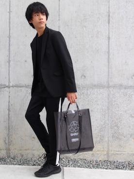 「STUDIOUS(ステュディオス)のアイテム」を使った、Fumiさん(メンズ・167cm・10代)の夏コーディネート
