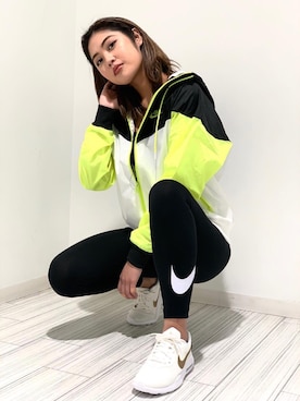 「NIKE(ナイキ)のアイテム(レギンス/スパッツ)」を使った、murasaki_officialさん(レディース・165cm)の冬コーディネート