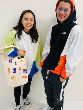 「NIKE(ナイキ)のアイテム(レギンス/スパッツ)」を使った、murasaki_officialさん(メンズ・170cm)の冬コーディネート