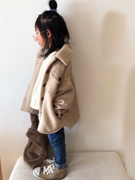 mei♡hinaさん(キッズ・100cm)の冬コーディネート