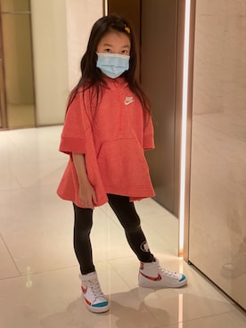 「NIKE(ナイキ)のアイテム(トップス)」を使った、YuriFannyKitさん(キッズ・110cm)の春コーディネート