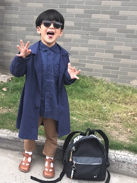 「NIKE(ナイキ)のアイテム(バッグ)」を使った、♥Anan♥さん(キッズ・110cm)の春コーディネート