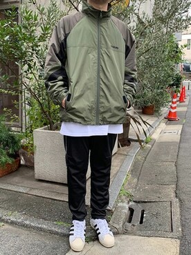 「SILAS(サイラス)のアイテム(ブルゾン)」を使った、チンネンさん(メンズ・170cm)の秋コーディネート