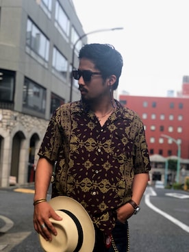 「schott(ショット)のアイテム(ネックレス)」を使った、HAYATOさん(メンズ・170cm)の春コーディネート