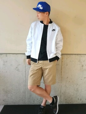「NIKE(ナイキ)のアイテム(ナイロンジャケット)」を使った、BOSS.Buckyさん(メンズ・168cm・30代)の春コーディネート