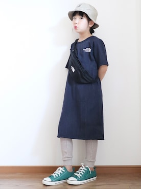 teiccoさんの「converse コンバース 15-22CD AS N PP COLORS Z OX チャイルド オールスター N PP カラーズ Z OX 37301201 IRISH SPRING（CONVERSE | コンバース）」を使ったコーディネート
