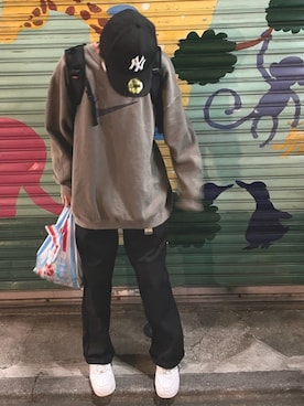 「NIKE(ナイキ)のアイテム(トップス)」を使った、isさん(メンズ・173cm・20代)の春コーディネート