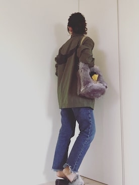 「NIKE(ナイキ)のアイテム(その他アウター)」を使った、mikamoさん(レディース・158cm)の秋コーディネート